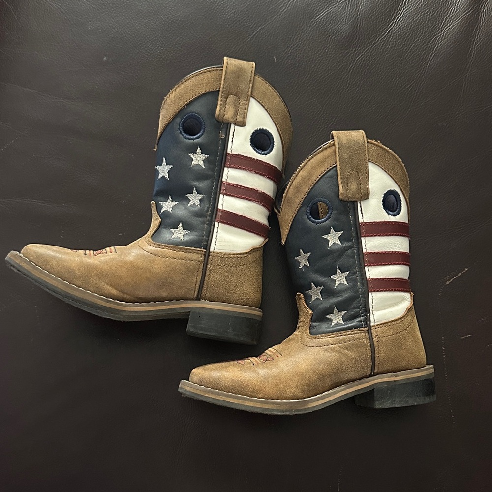 Kids Cody James American Flag Western Boots